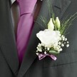 WHITE PEONY BUTTONHOLE 2